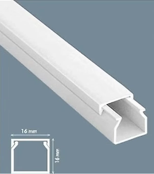 AVİX KABLO KANALI YAPIŞKANLI 16X16 1 BOY (2 METRE)